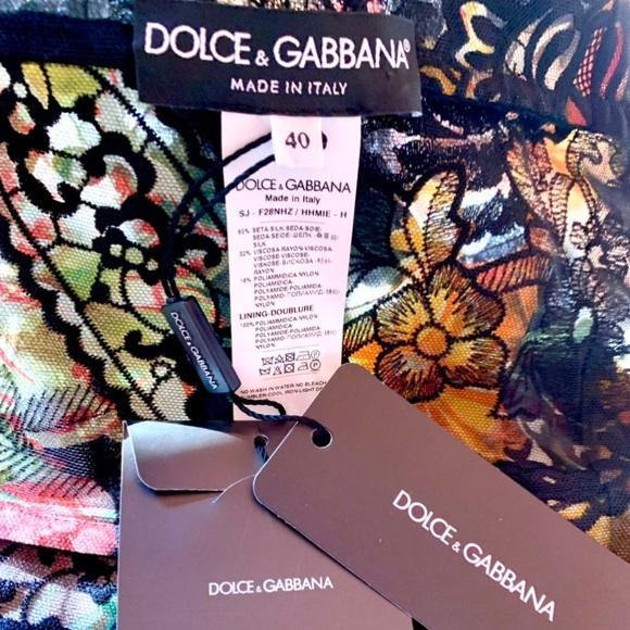 DOLCE & GABBANA ITALY EMBROIDERED FLORAL LACE SHEER JACKET NEW TAGS $3000 - Picture 3 of 8